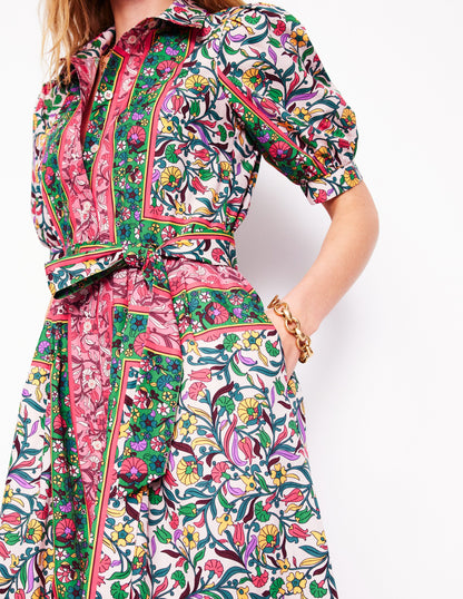 Robe-chemise longue Alexa-Multi, motif Enchanting Vine