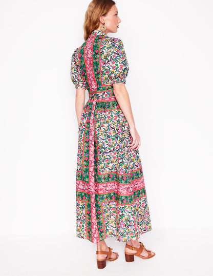 Robe-chemise longue Alexa-Multi, motif Enchanting Vine