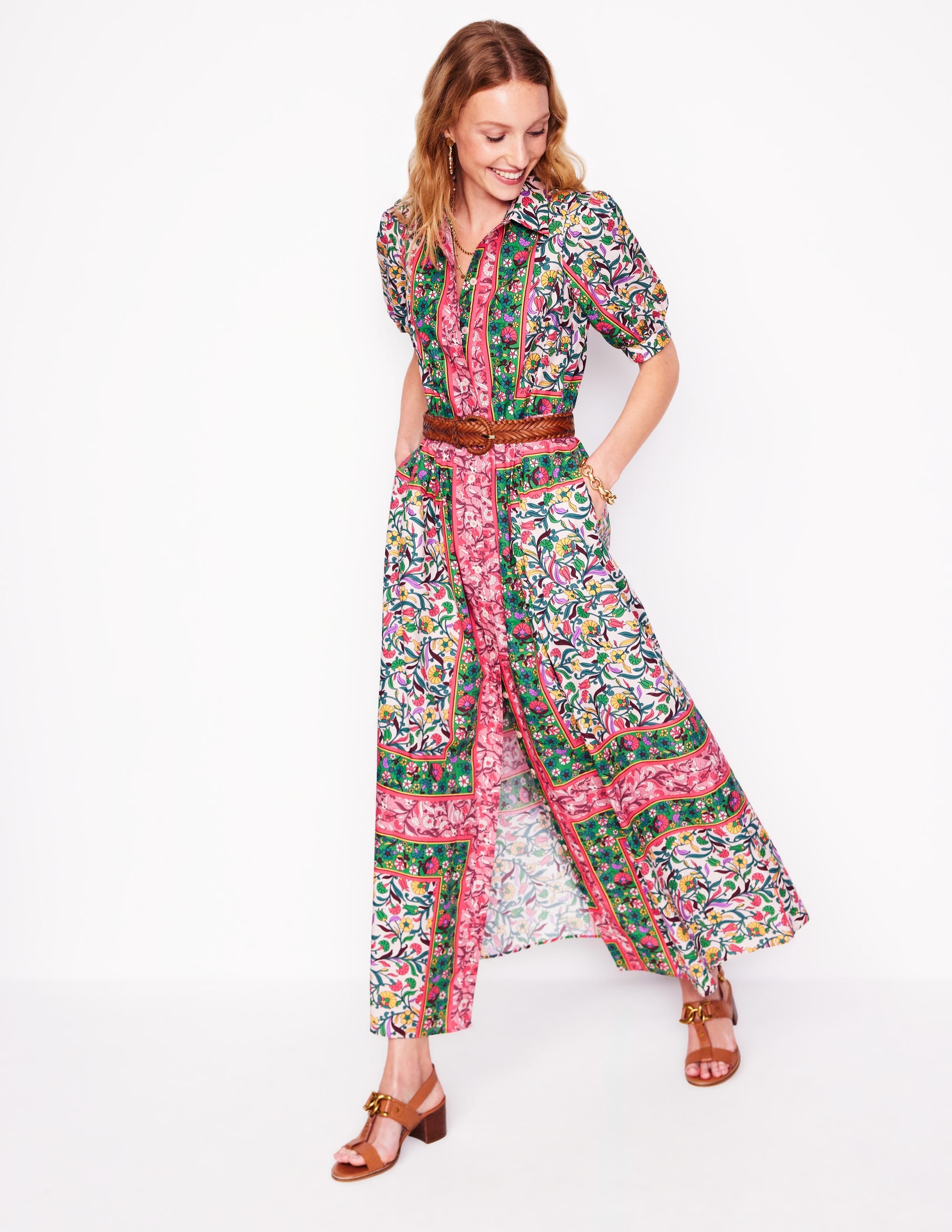 Robe-chemise longue Alexa-Multi, motif Enchanting Vine - Image 5