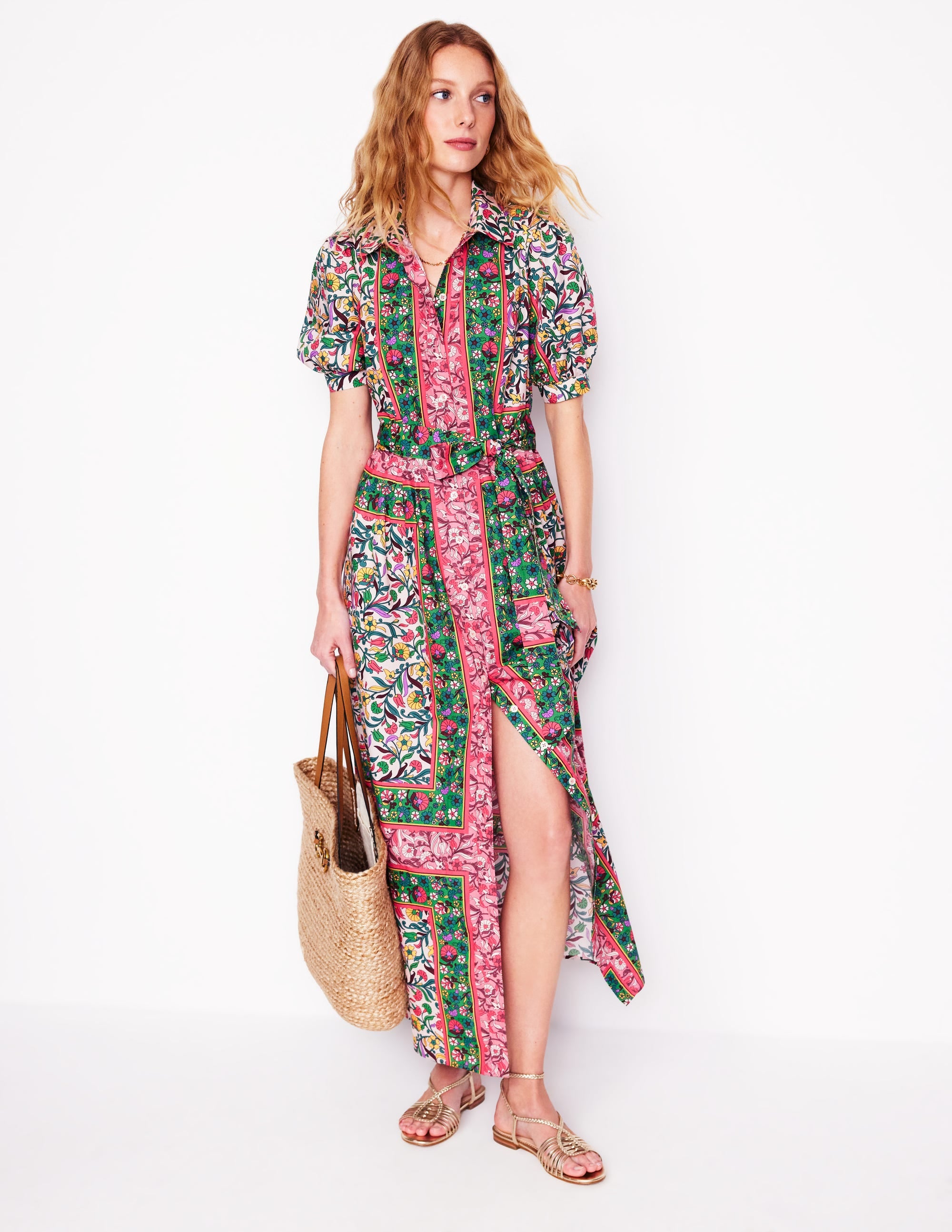 Robe-chemise longue Alexa-Multi, motif Enchanting Vine - Image 6
