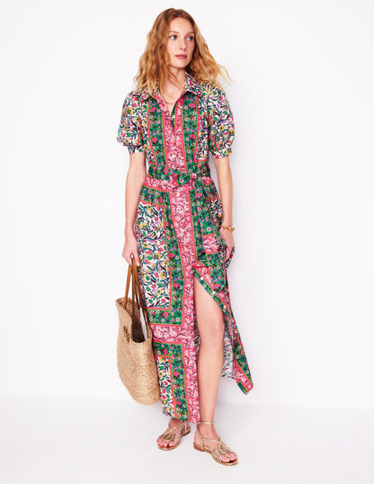 Robe-chemise longue Alexa-Multi, motif Enchanting Vine