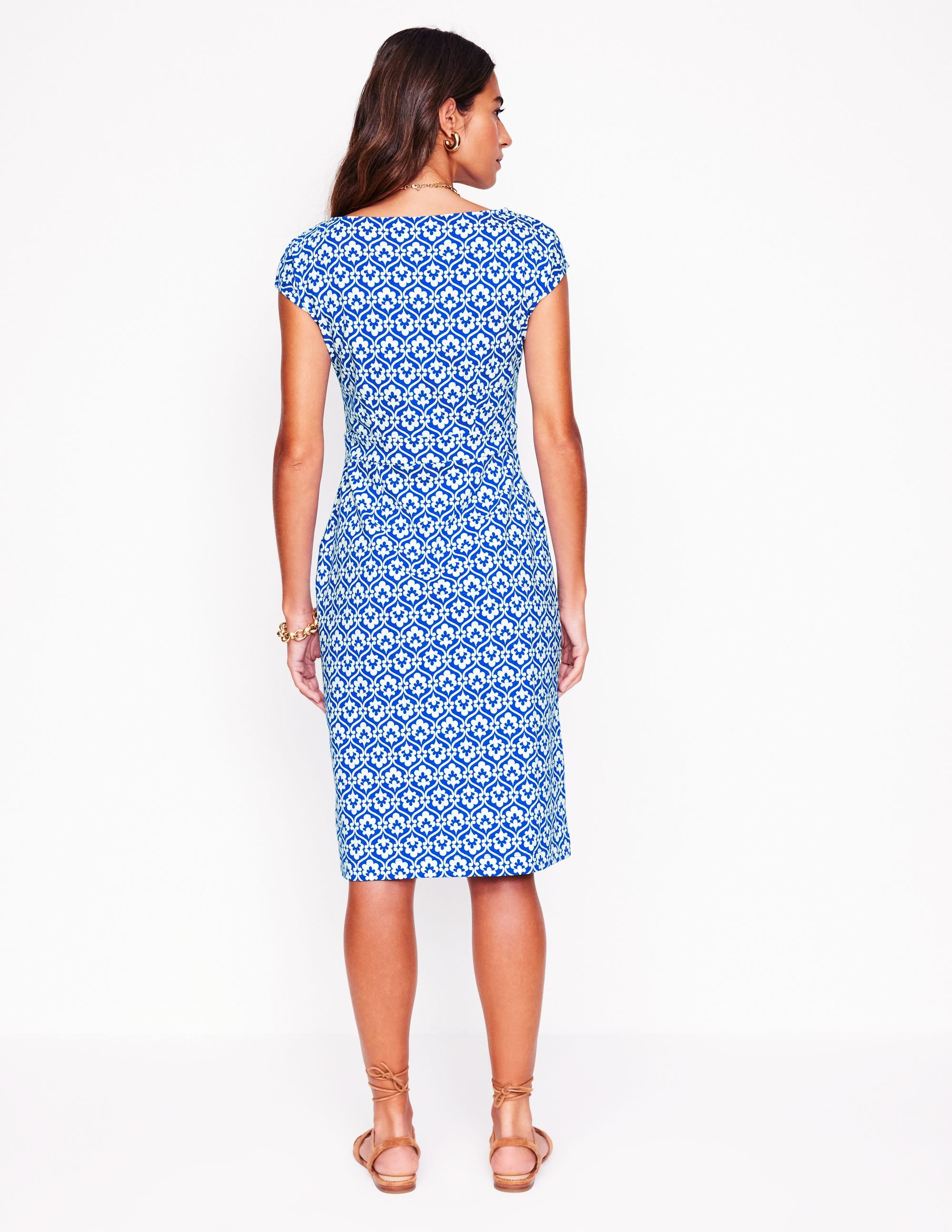 Robe Florrie en jersey-Bleu galerie, motif Ivy Trellis - Image 5