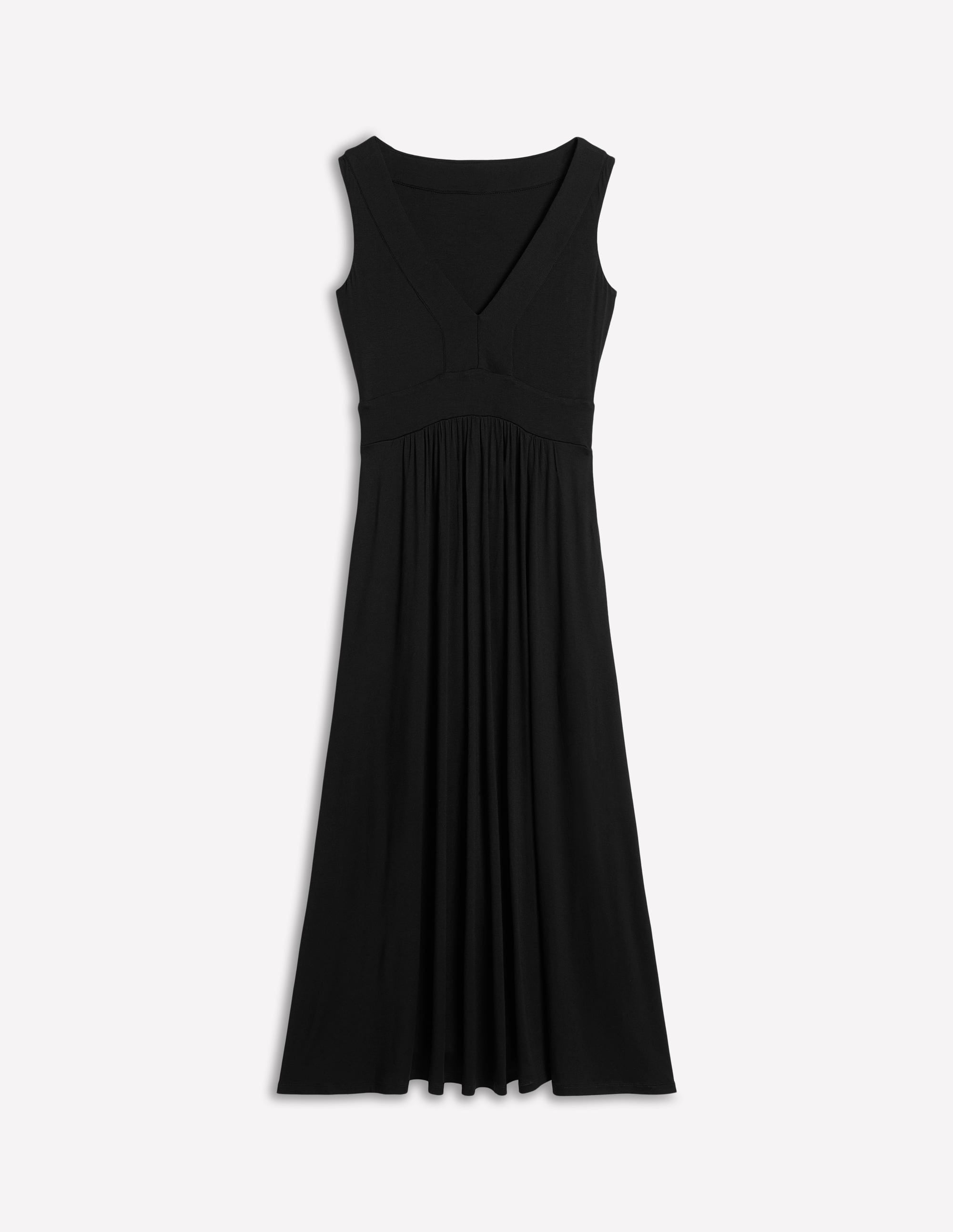 Olympia Jersey-Maxikleid-Schwarz - Image 5