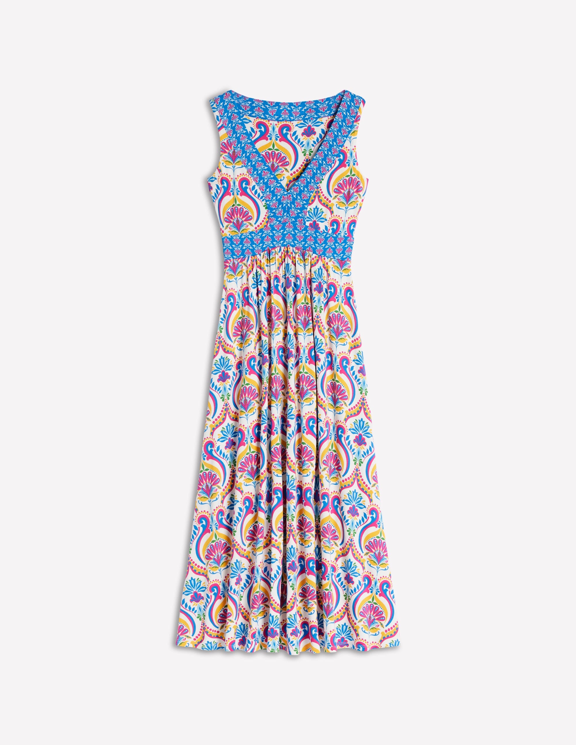 Robe longue Olympia en jersey-Multi, motif Ornamental Floral - Image 5