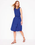 Mila Kurzes Jerseykleid mit Besatz-Black
