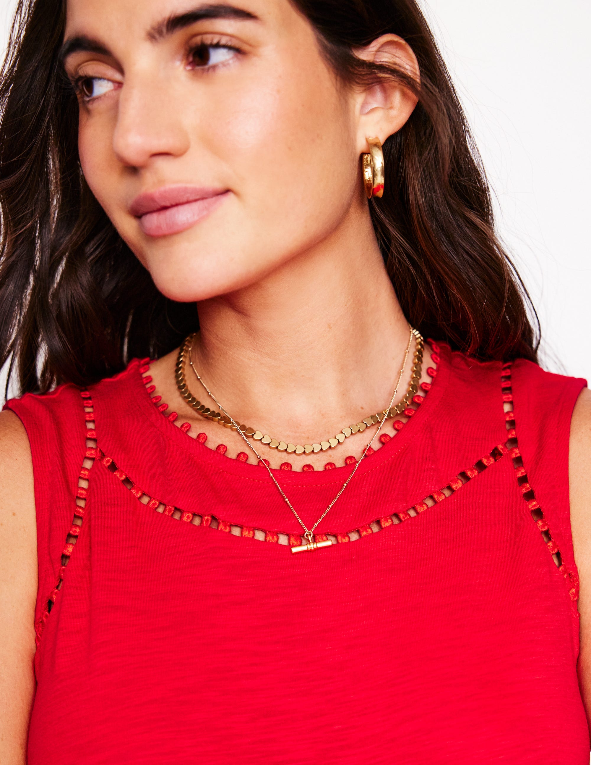 Robe Mila volantée en jersey-Anemone Honeycomb Spot - Image 2
