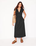 Chloe Jersey-Midikleid-Schwarz