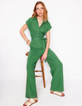 Colette Doppeltuch-Jumpsuit-Paradiesgrün