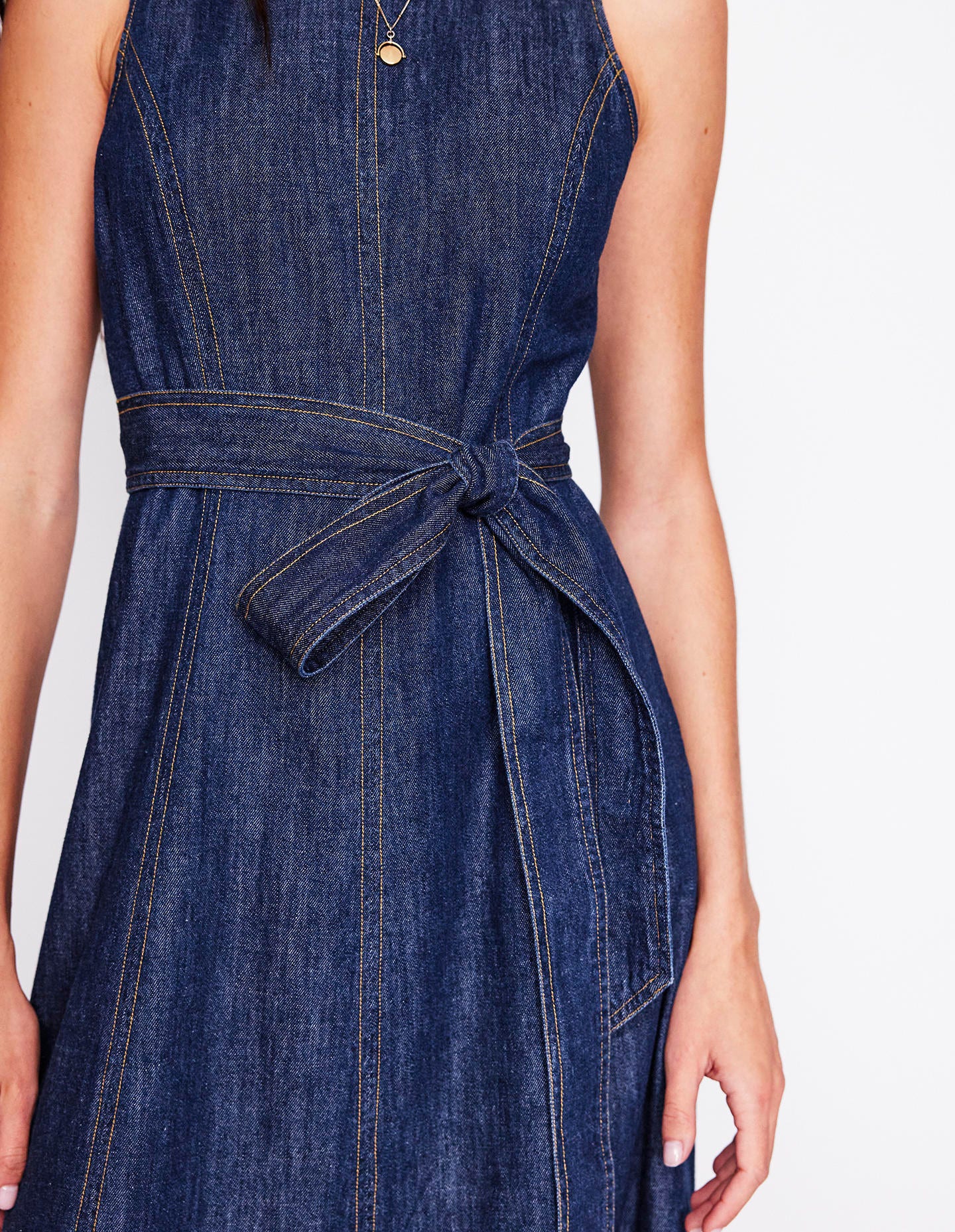 Robe en jean sans manches-Denim Brut Vintage - Image 2