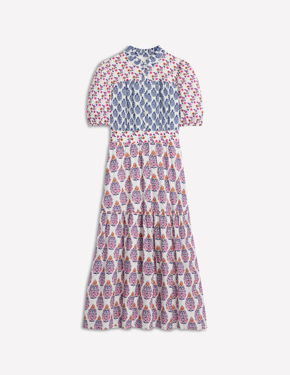 Beatrice Baumwoll-Midikleid-Bunt, Wildblumenstrauß-8