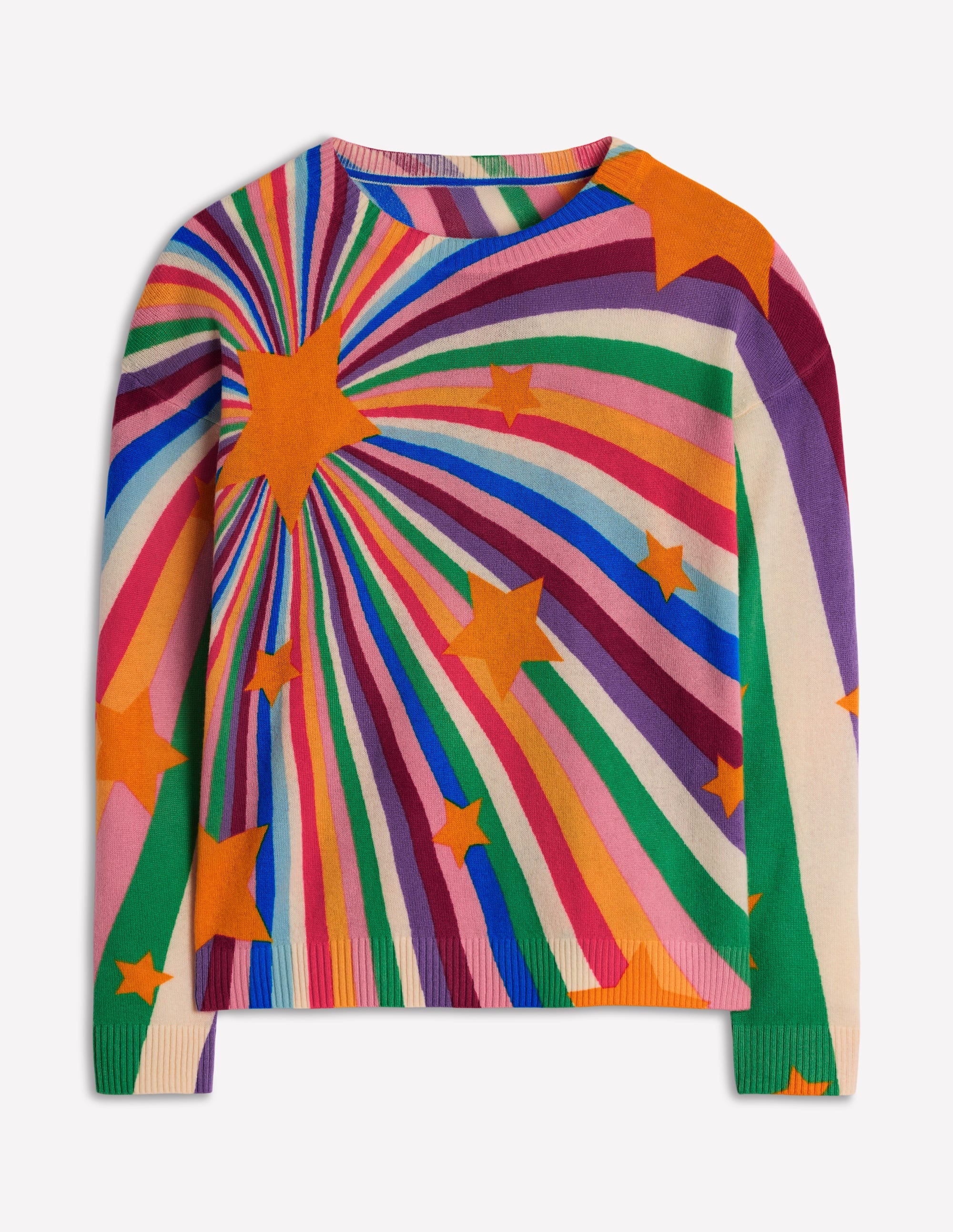 Pull Lydia en cachemire-Multi, motif Supernova - Image 6