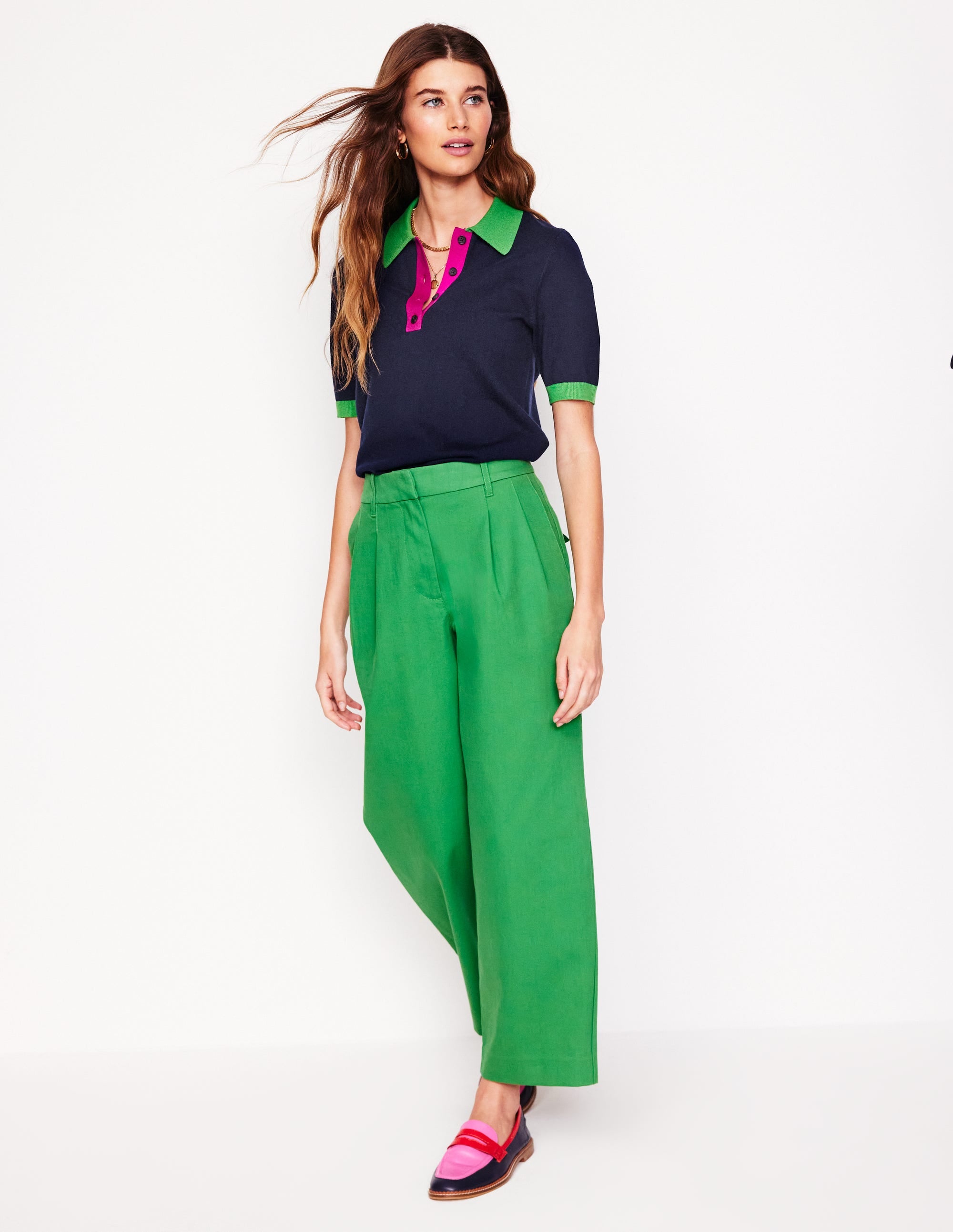 Estelle Henley-Strick-T-Shirt-Marineblaue - Image 2