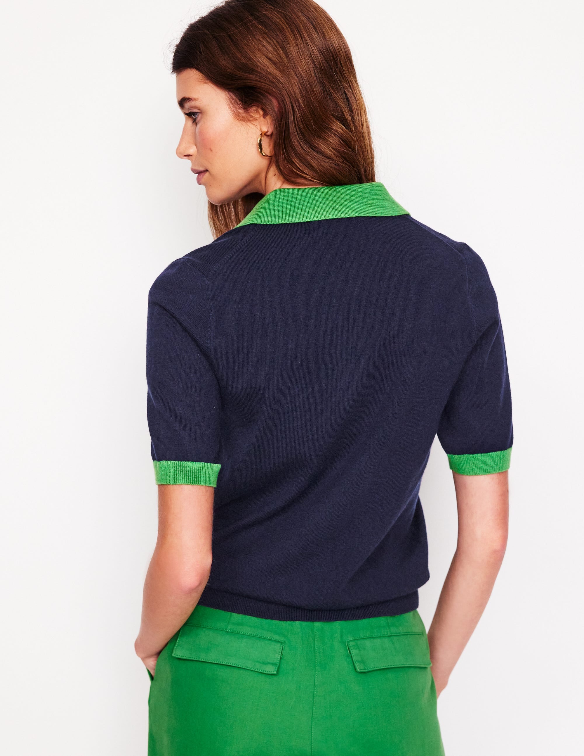 Estelle Henley-Strick-T-Shirt-Marineblaue - Image 4