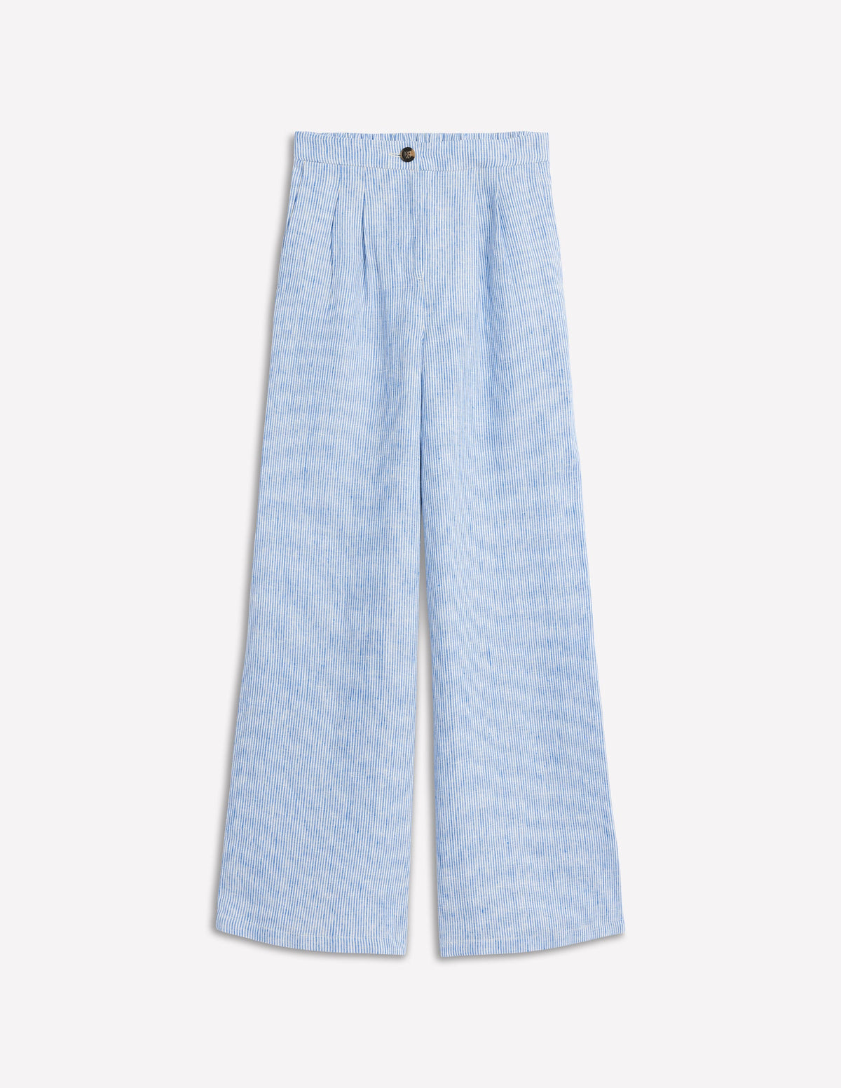 Dulwich Leinenhose-Eisvogelblau Feine Streifen - Image 9