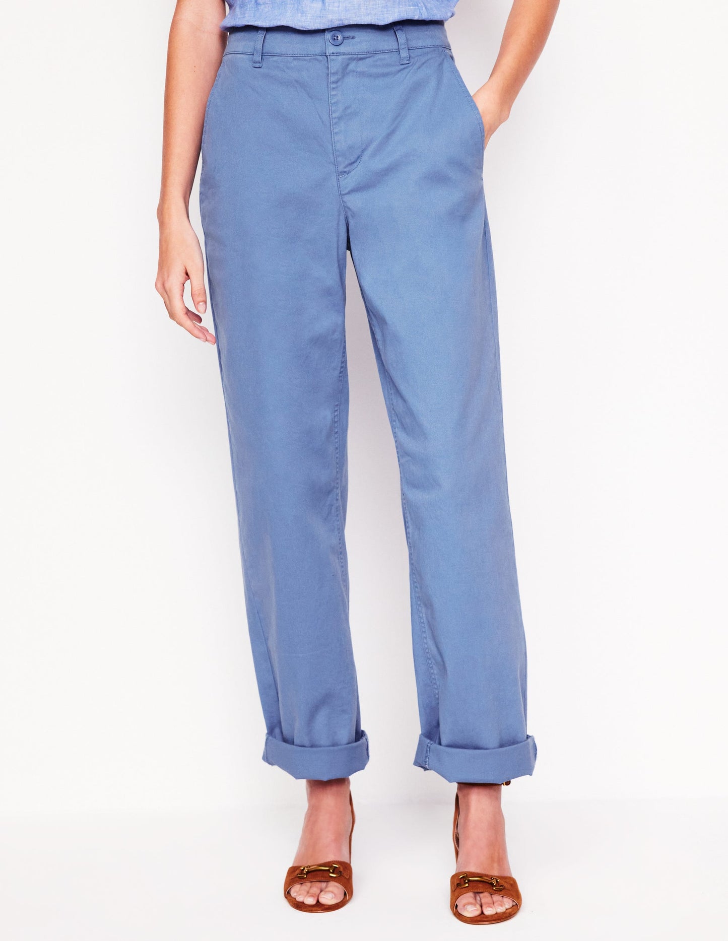 Pantalon chino Barnsbury-Rivière bleue