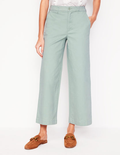 Pantacourt chino Barnsbury-Vert jade tendre