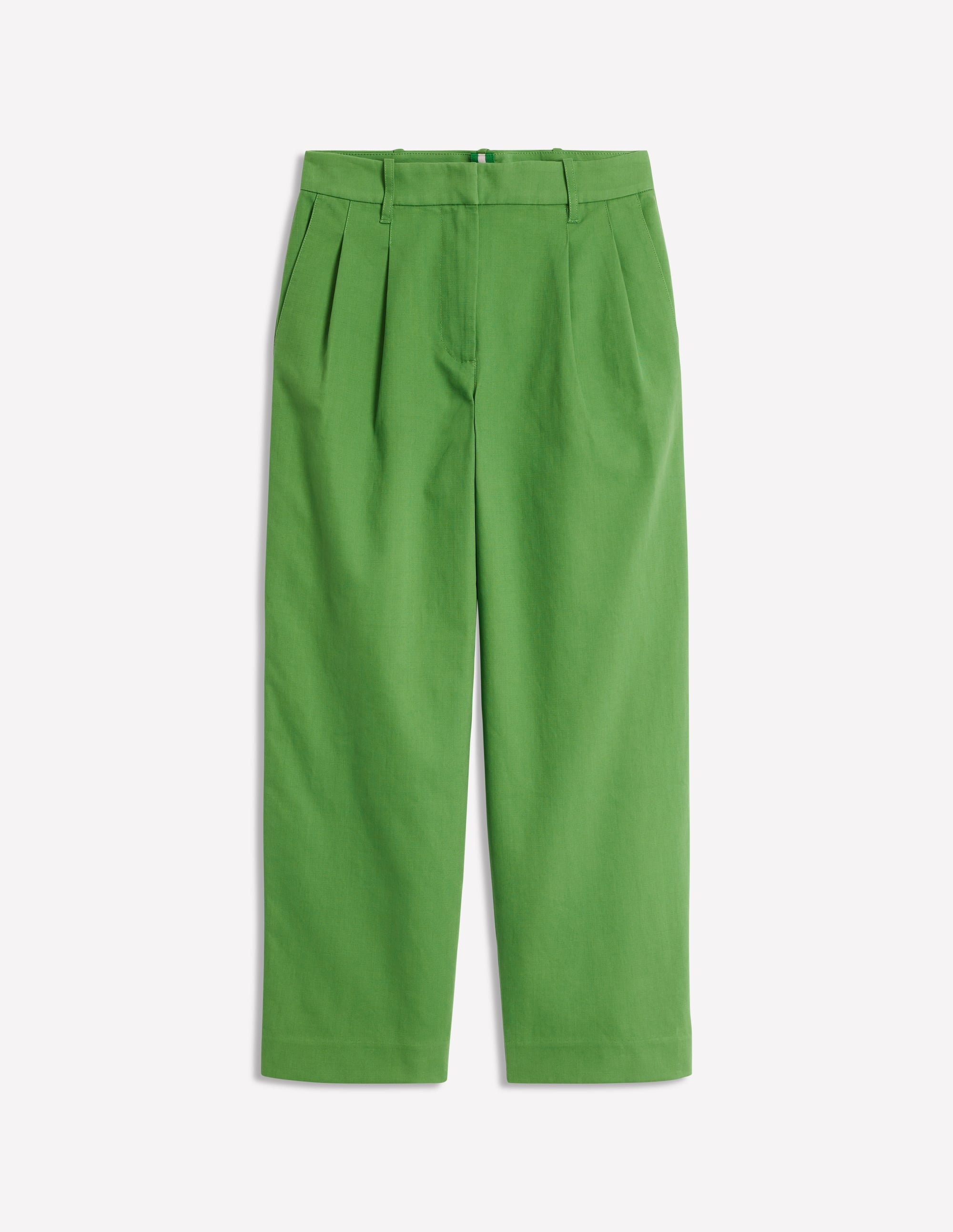 Pantalon Bloomsbury en coton-Vert paradis - Image 6