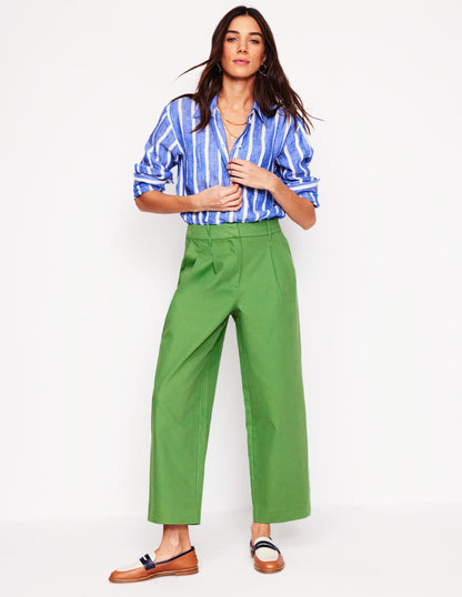 Pantalon Bloomsbury en coton-Vert paradis