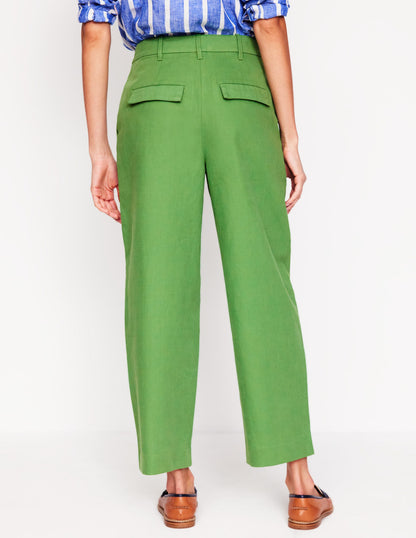 Pantalon Bloomsbury en coton-Vert paradis