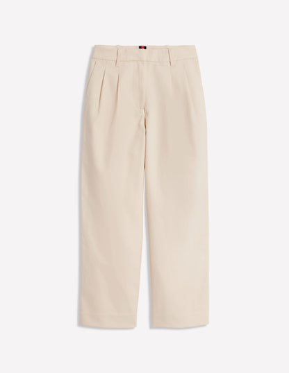 Pantalon Bloomsbury en coton-Blanc cassé