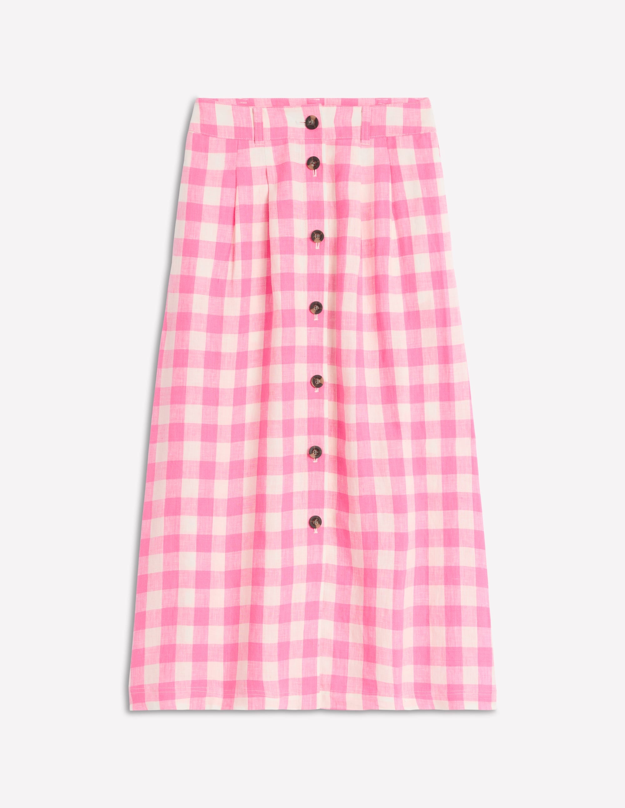 Thomasina Leinen-Midirock-Rosa mit Vichykaros - Image 6