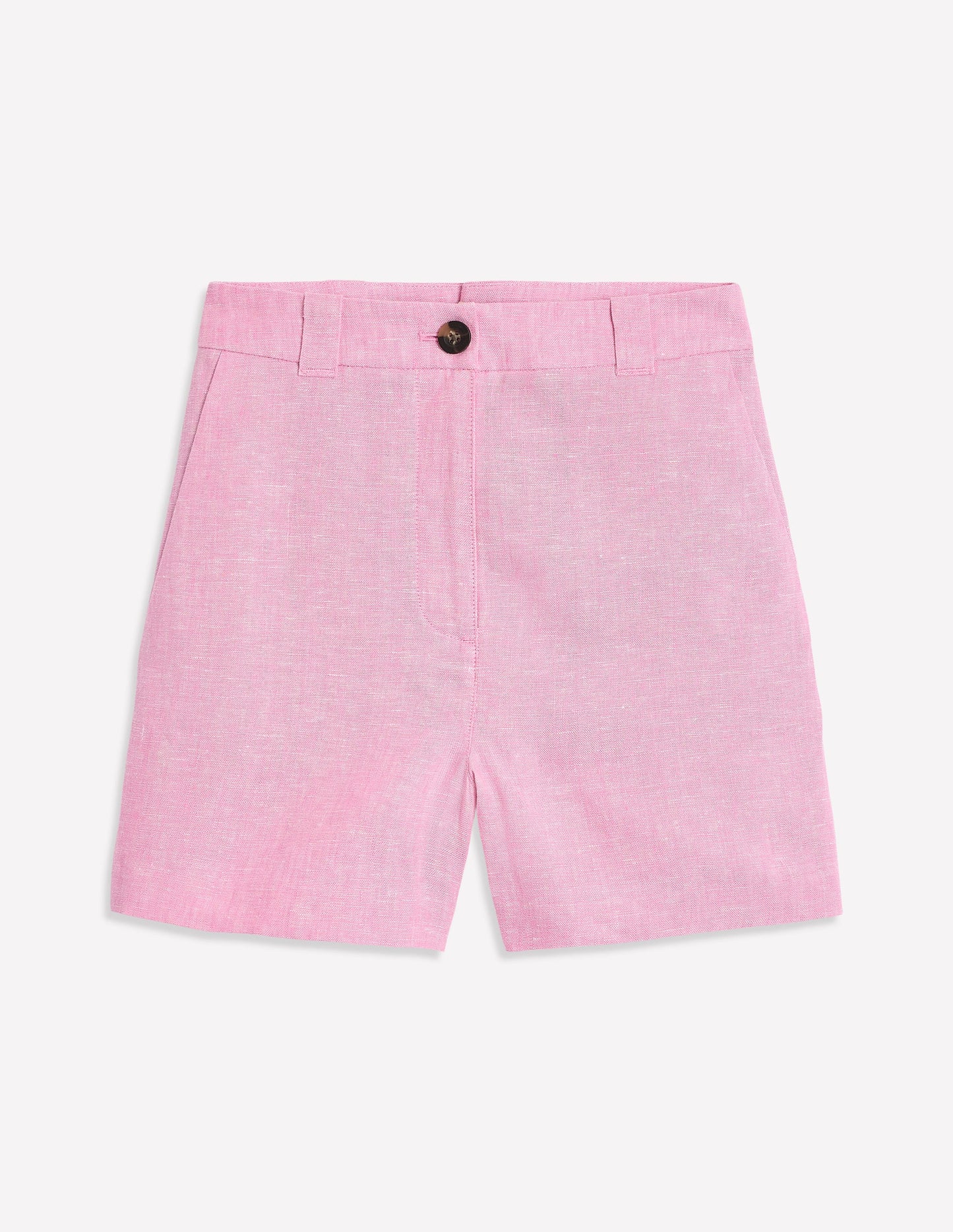 Westbourne Kurze Hose aus Leinen-Wiesenrosa Chambray