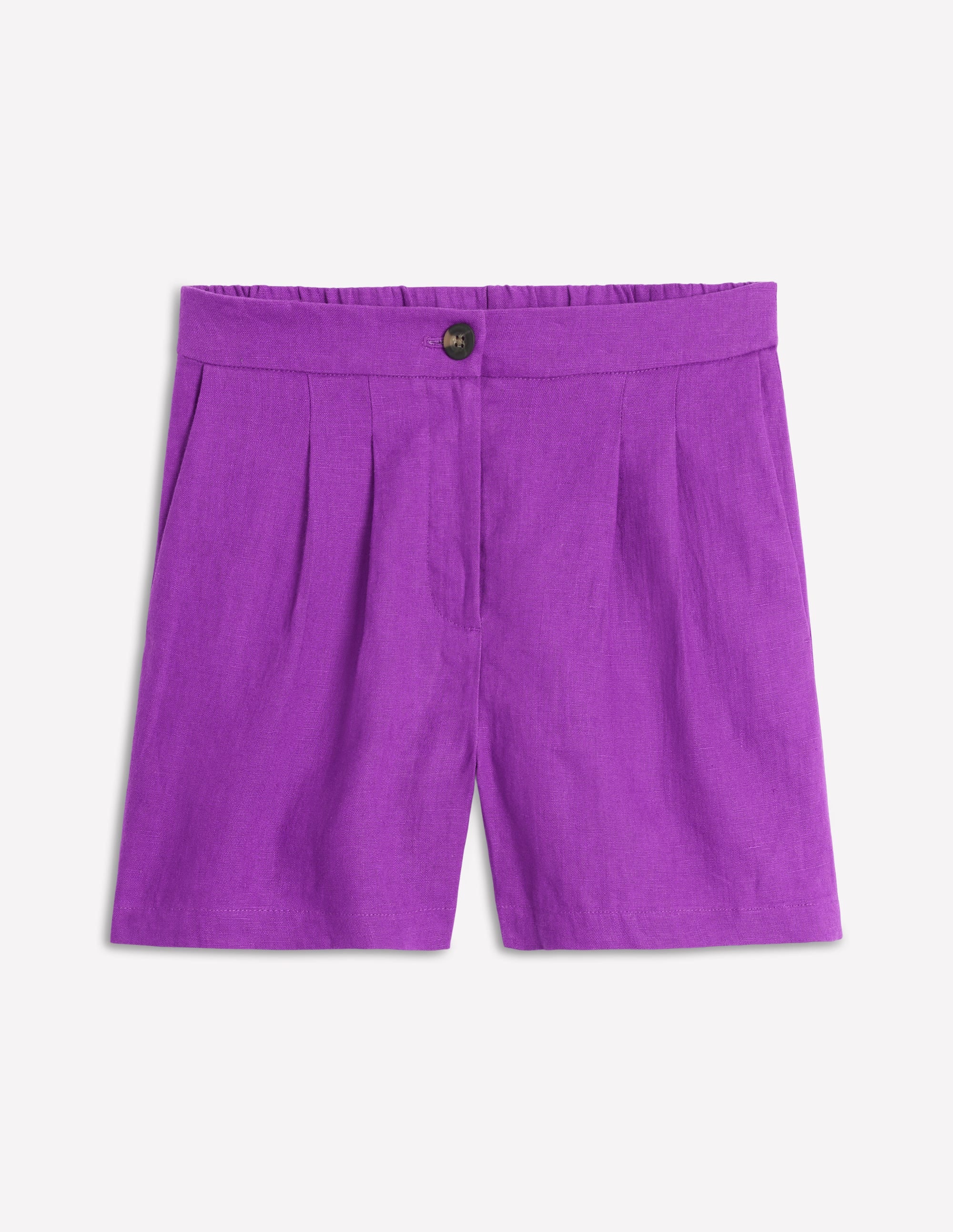 Short Dulwich en lin-Violet royal - Image 5