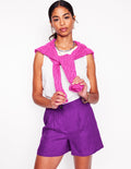Dulwich Leinen-Shorts-Königsviolett