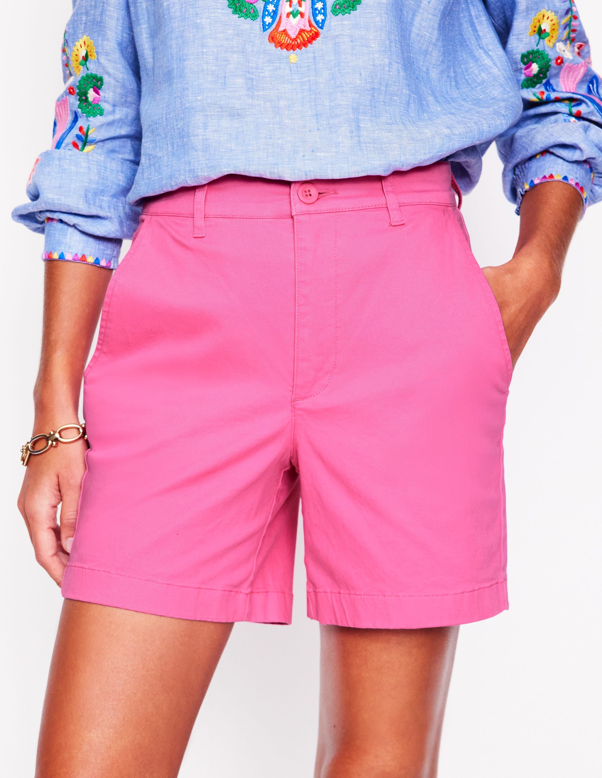 Short chino Barnsbury-Rose sorbet - Image 4