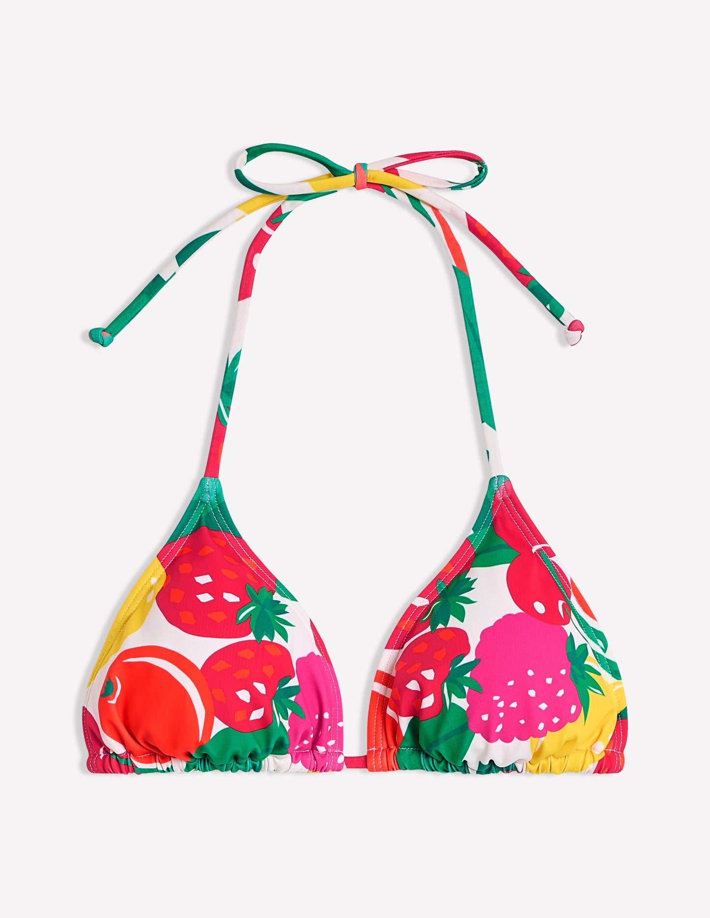 Haut de bikini Symi avec liens-Multi, motif Summer Fruits