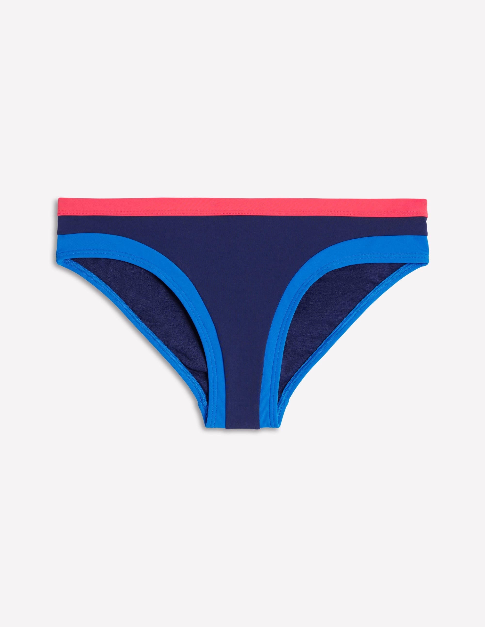 Santorini Bikini Bottoms-Navy/ Coral Punch Pink/ Blue - Image 7