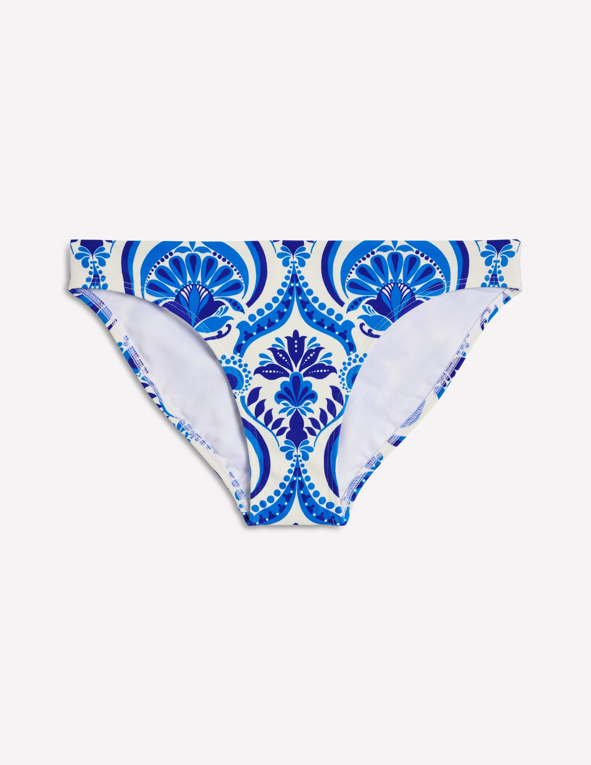 Bas de bikini intemporel-Bleu, motif Ornamental Floral - Image 7