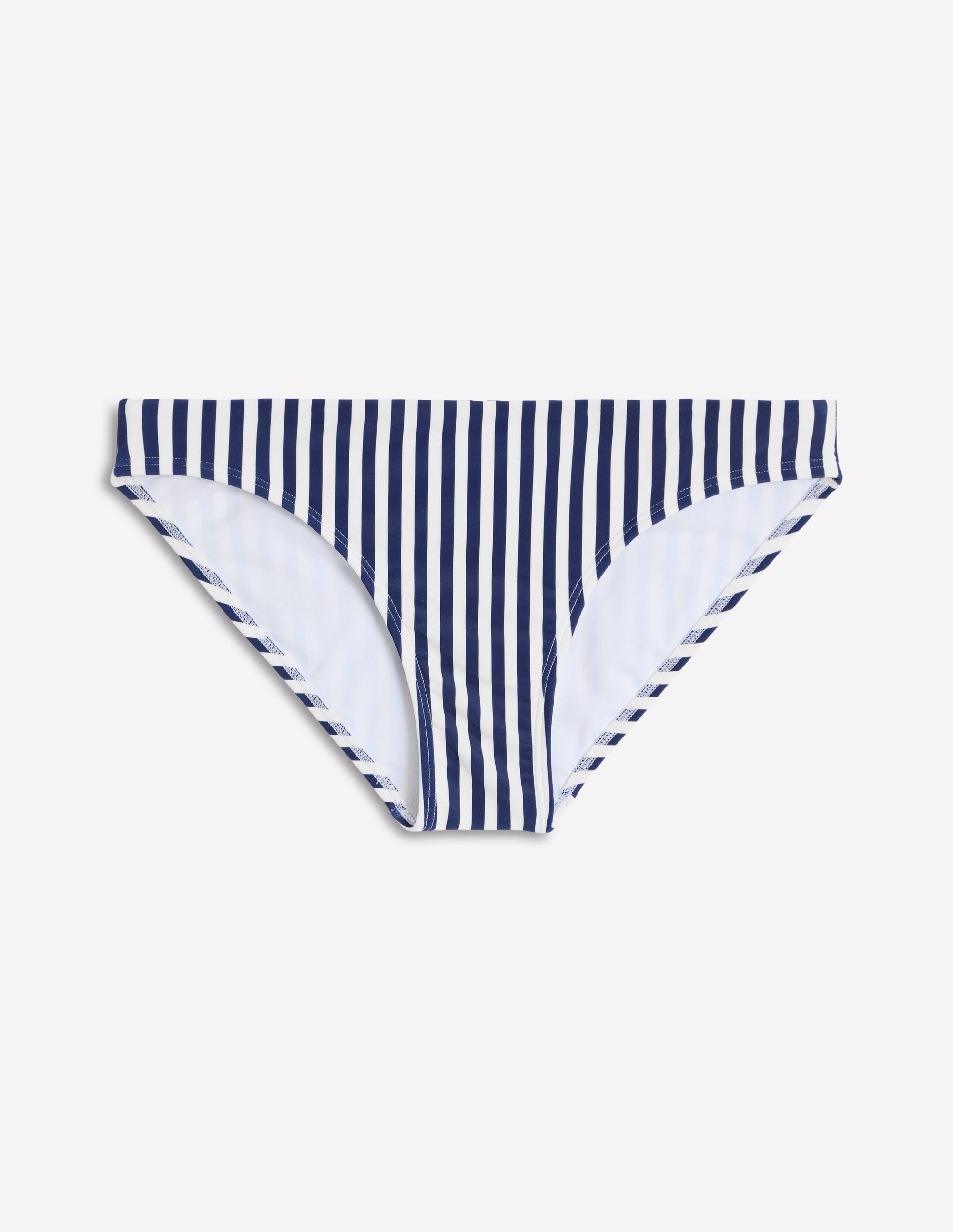 Bas de bikini intemporel-Fines rayures bleu marine, ivoire - Image 5