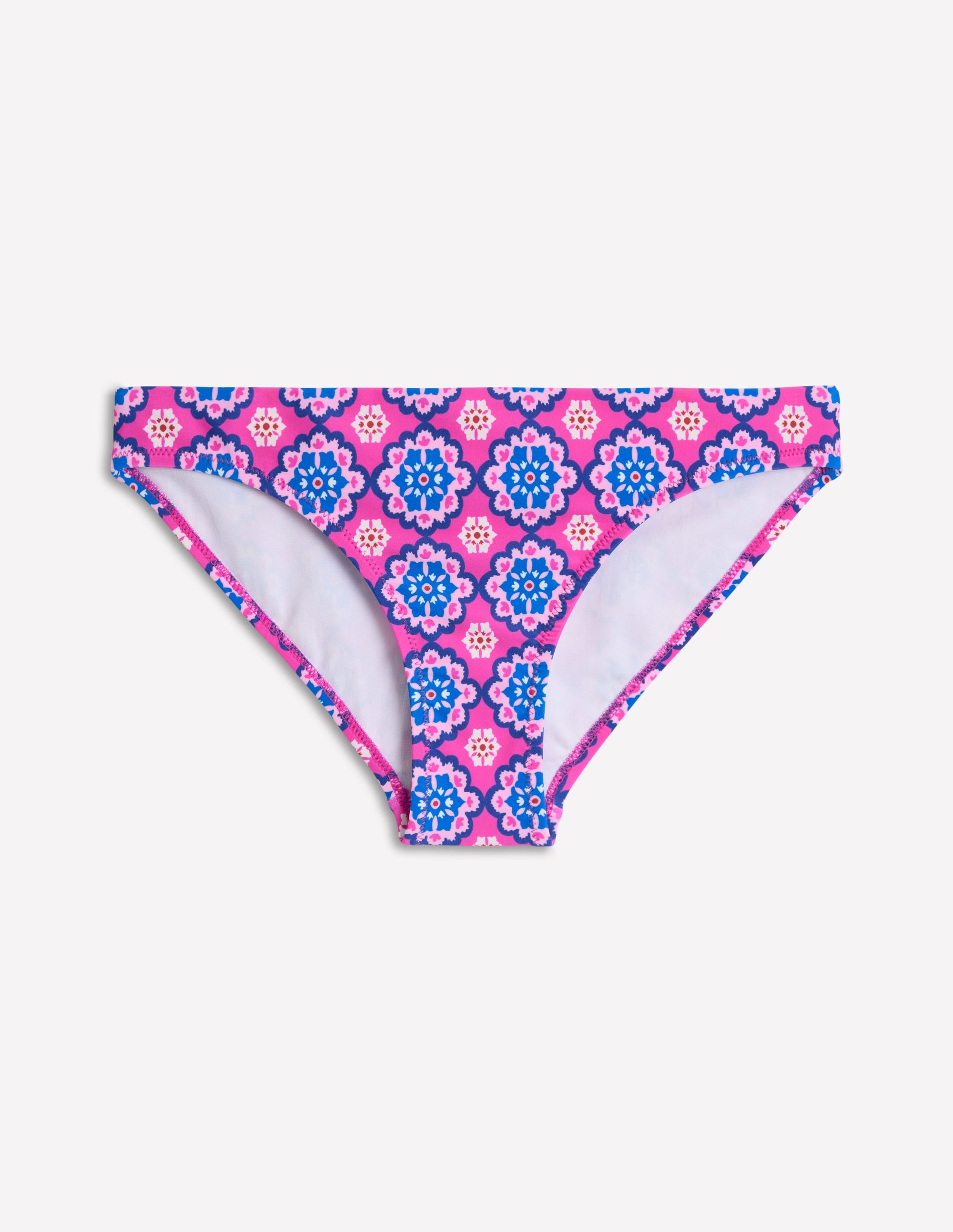 Bas de bikini intemporel-Rose cosmos, motif géométrique - Image 8