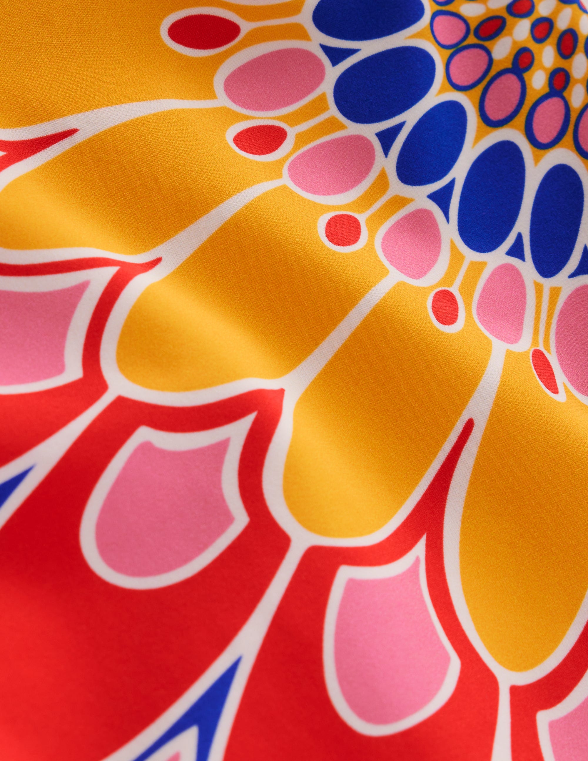 Maillot de bain asymétrique-Bleu, motif Artisan Petal - Image 7