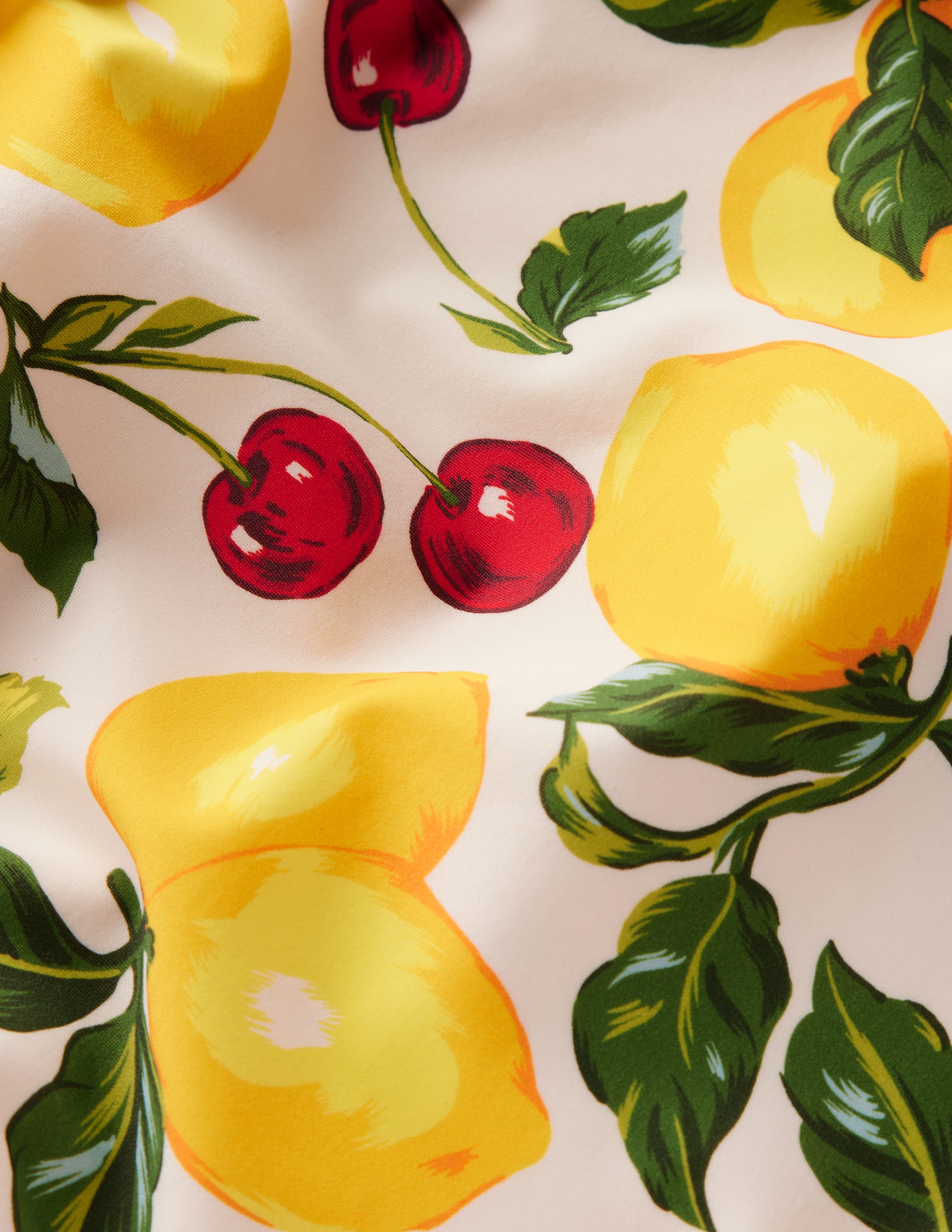 Evia Ruffle Swimsuit-Ivory, Cherries and Lemons - Image 7