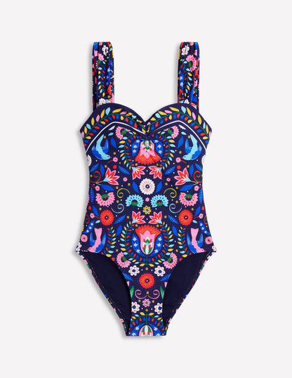 Sweetheart Swimsuit-Navy, Decorative Garden