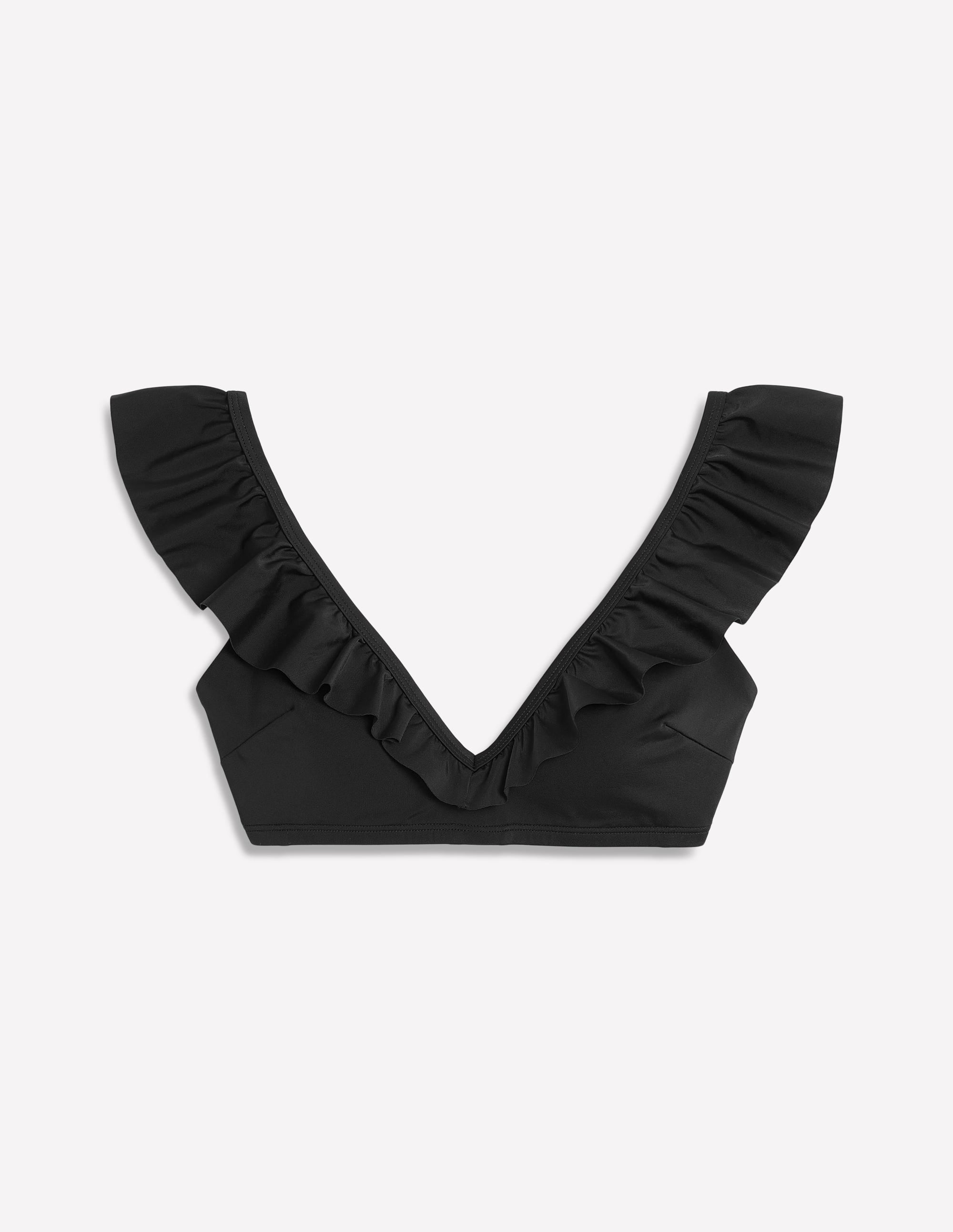 Evia Bikinioberteil mit Rüschen-Schwarz - Image 5