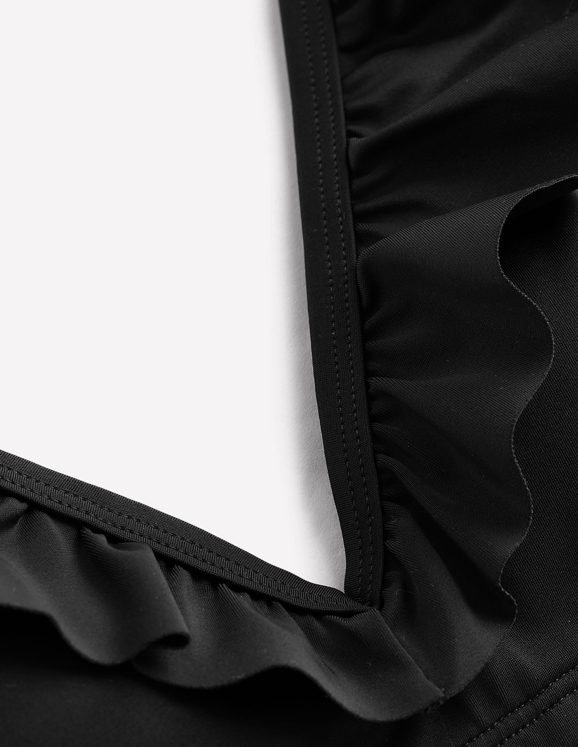 Evia Bikinioberteil mit Rüschen-Schwarz - Image 6