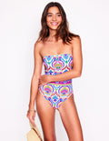 Maillot de bain bandeau Paros-Multi, motif Ornamental Floral