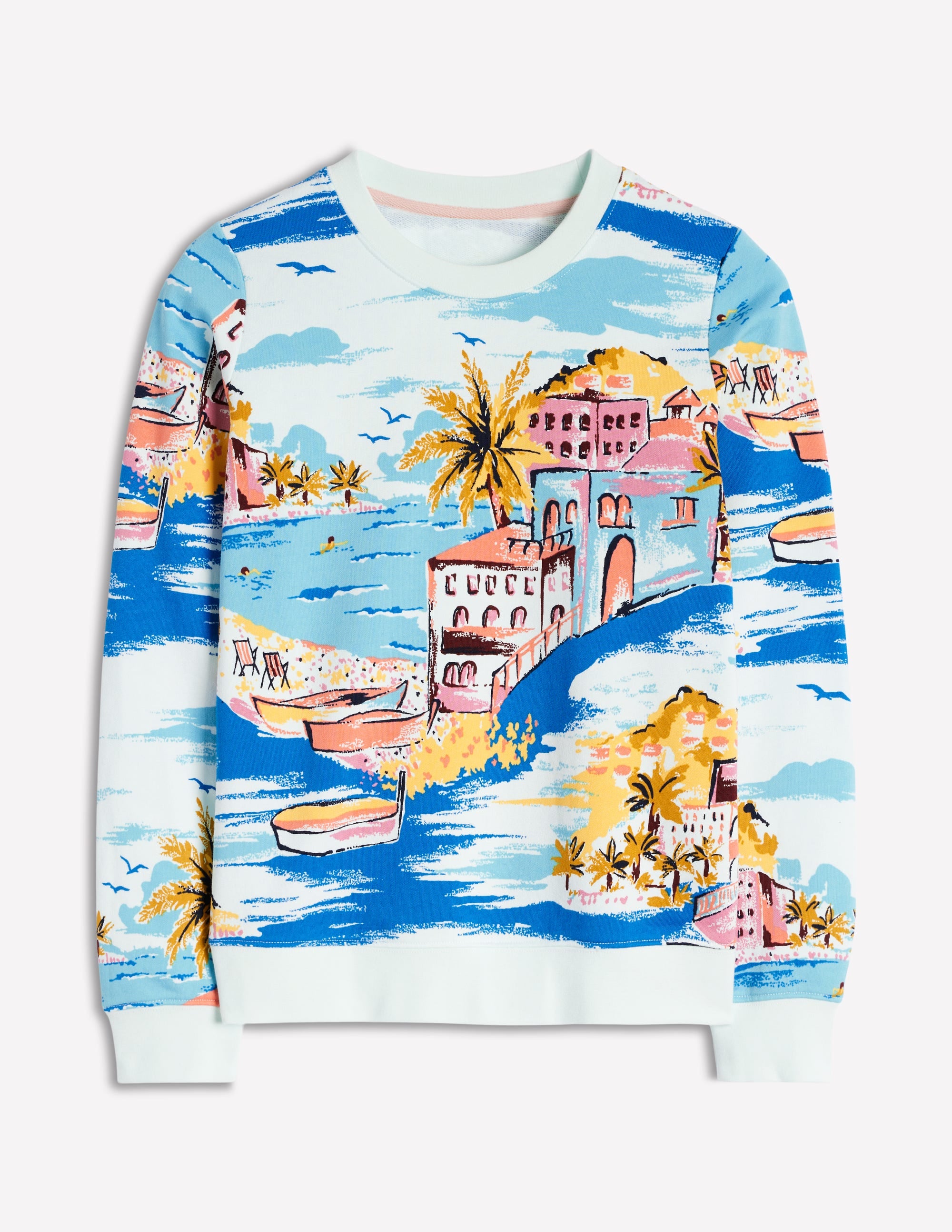Hannah Sweatshirt mit Print-Bunt, Paradiesbucht - Image 7