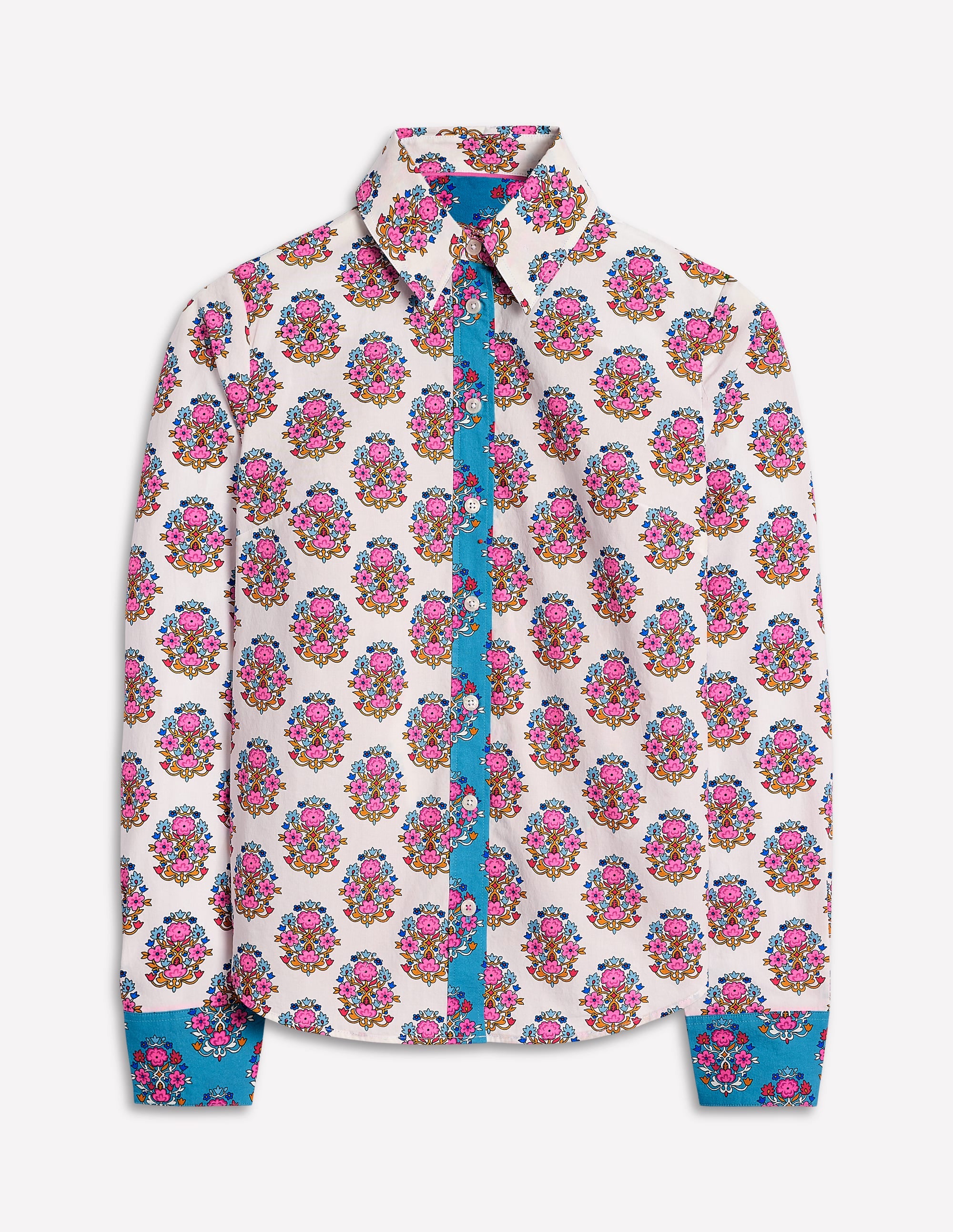 Chemise Sienna en coton-Ivoire, motif Wildflower Stamp - Image 6