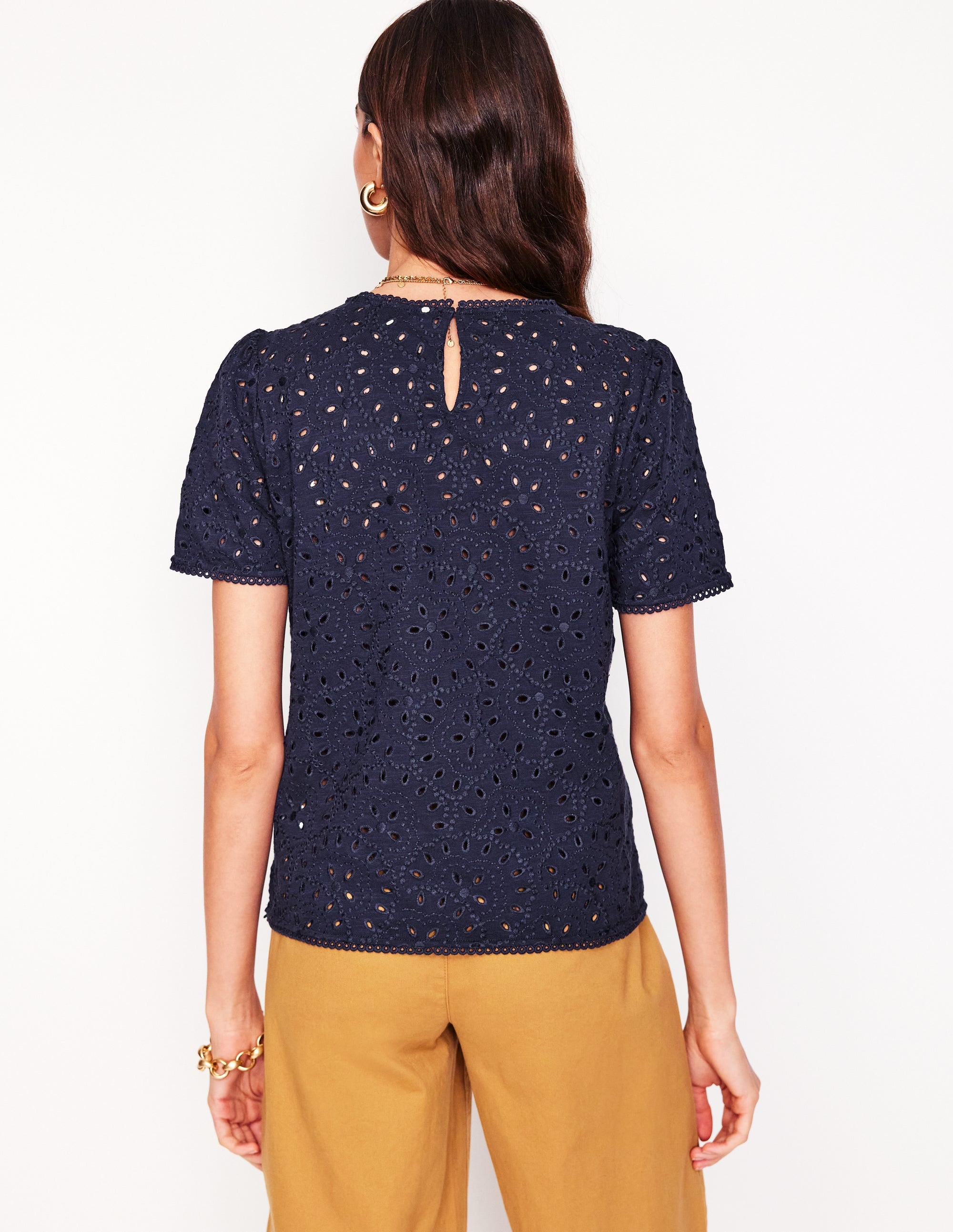 Edi Besticktes Oberteil-Aqua Marine Marl - Image 3