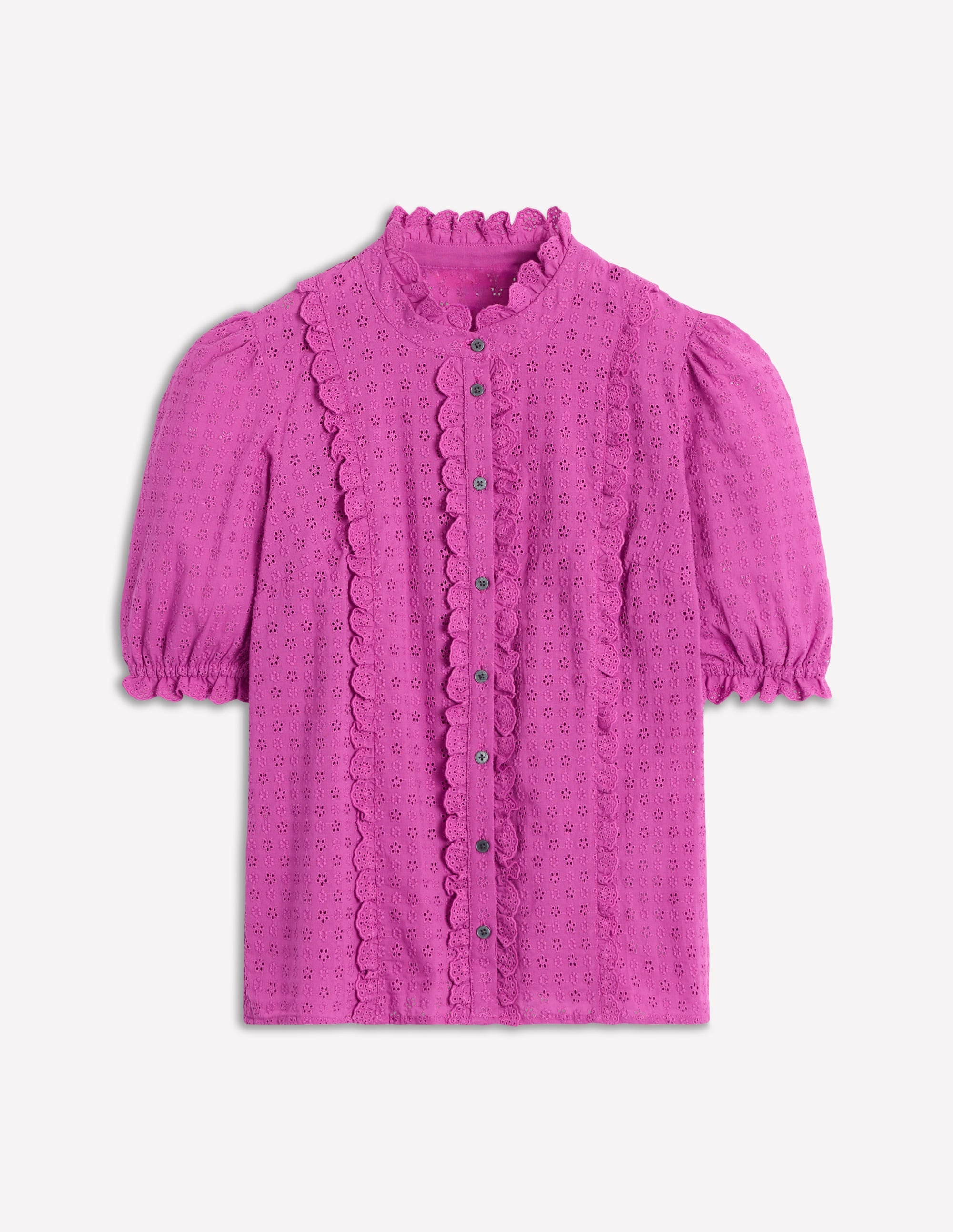 Blouse féminine en coton-Violet digital pourpre - Image 6