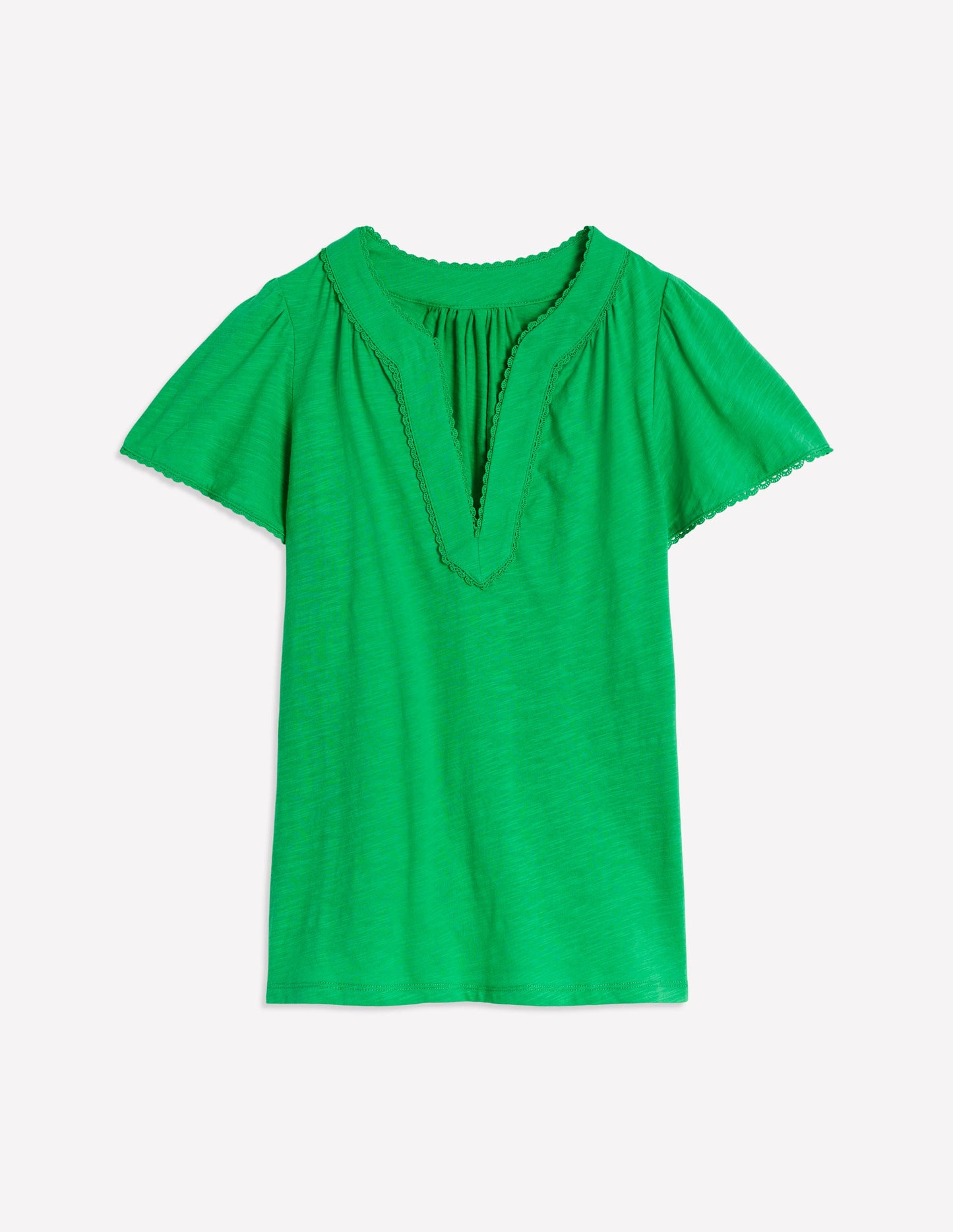 Ava Short Sleeve Top-Sapling Green