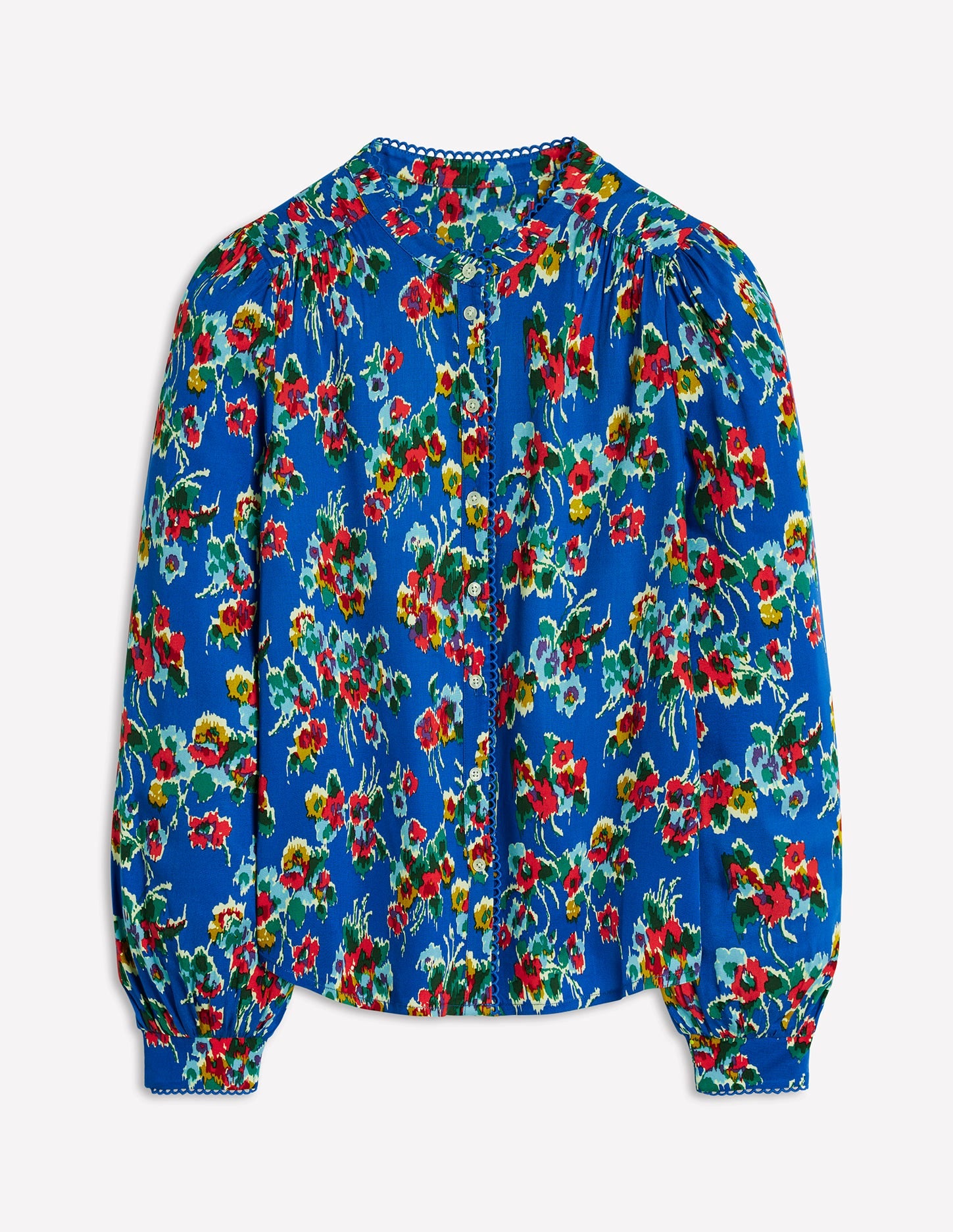 Top Ara à manches longues-Bleu galerie, motif Abstract Posy - Image 7