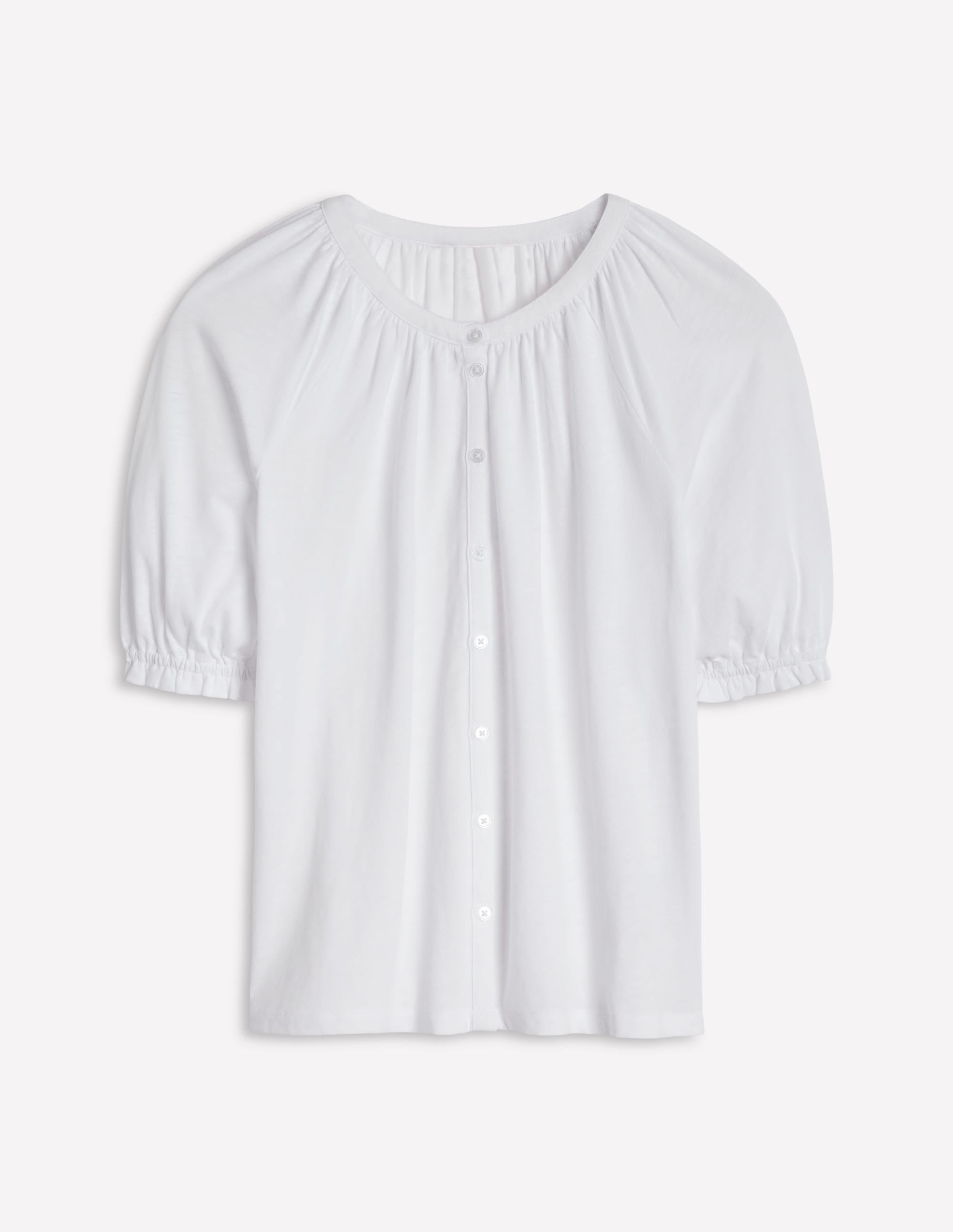 Chemise Isla en jersey-Blanc - Image 5