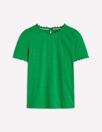 Ali Ricrac T-shirt-Rich Emerald