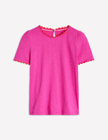 Ali Ricrac T-shirt-Cosmos Pink