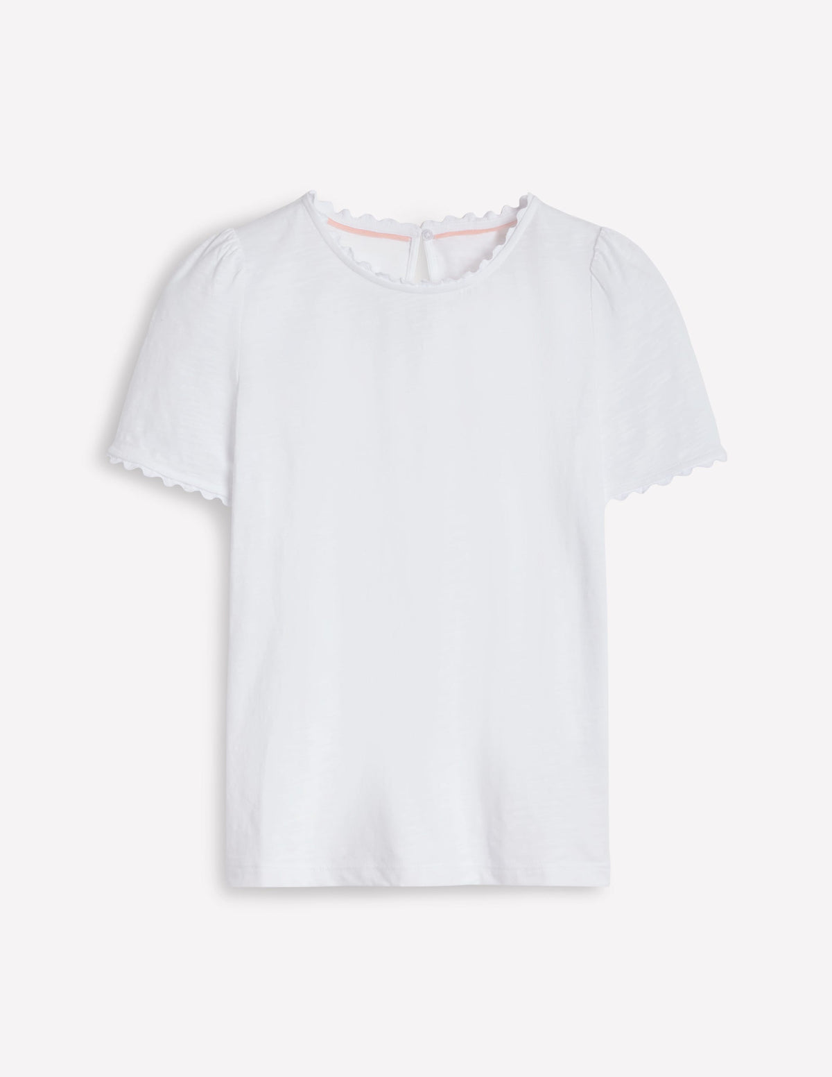 Ali T-Shirt mit Zackenlitze-Weiß - Image 5